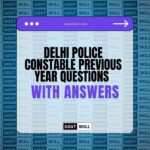 Delhi Police Constable Previous Year Questions with Answers
