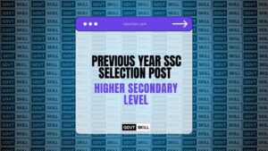 Previous Year SSC Selection Post Higher Secondary Level