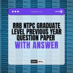 RRB NTPC Graduate Level Previous Year Question Paper With Answer