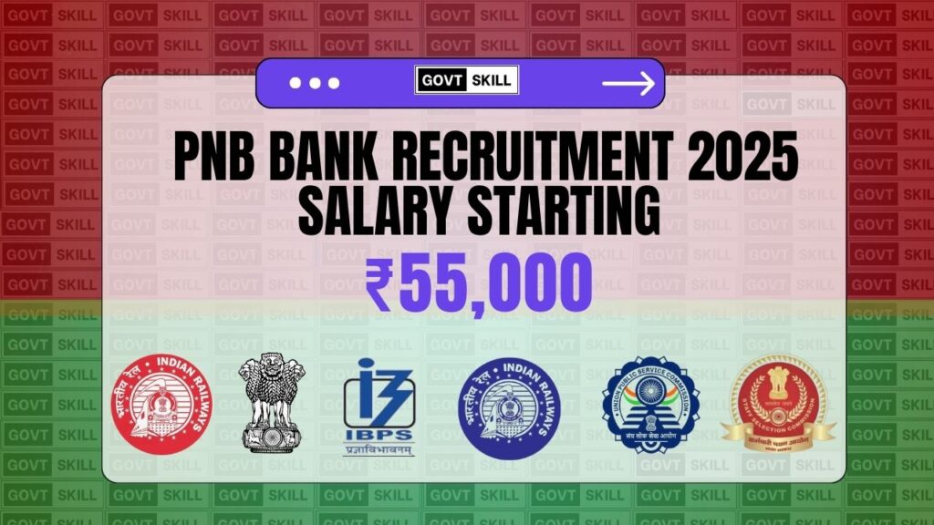 PNB Bank Recruitment 2025 Salary Starting ₹55,000